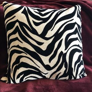 Zebra Print Pillow